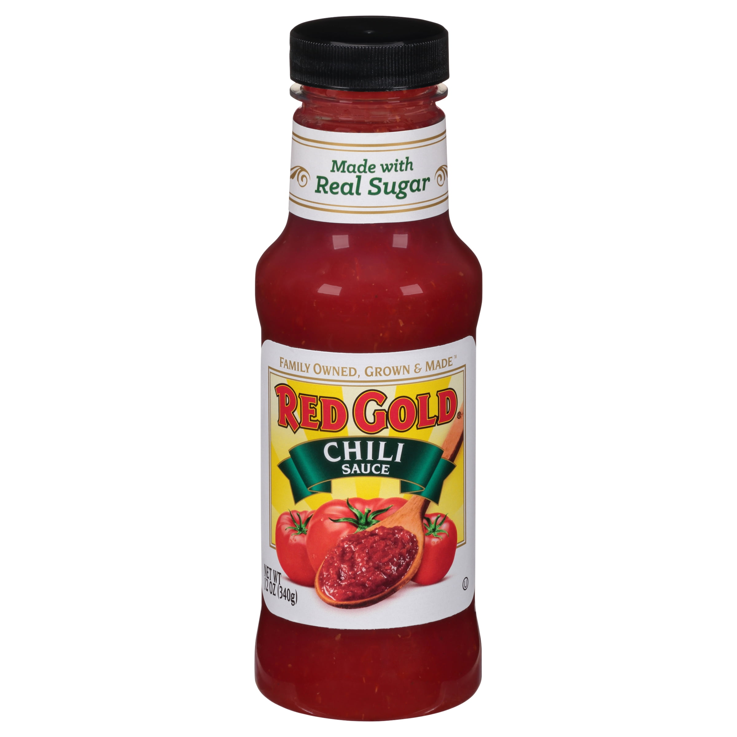 (4 pack) Red Gold Made with Real Sugar Chili Sauce, 12 oz Bottle