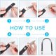 thumbnail image 3 of Kit de tejido para bolso DIY: base ovalada para bolso de piel sintética negra, correa para el hombro, cremallera para coser bolsos con herrajes metálicos., 3 of 7