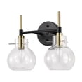 thumbnail image 2 of Warehouse of Tiffany Layla 14 Inch Clear Glass Design Wall Sconces with 2 Light, 2 of 6