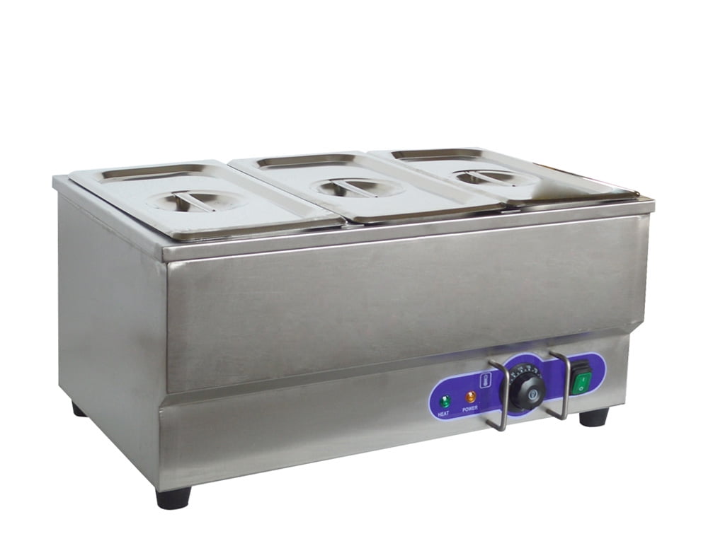 Techtongda Hot Dog Steamer&Bun Warmer 110V Commercial Food Grade Stainless Steel 