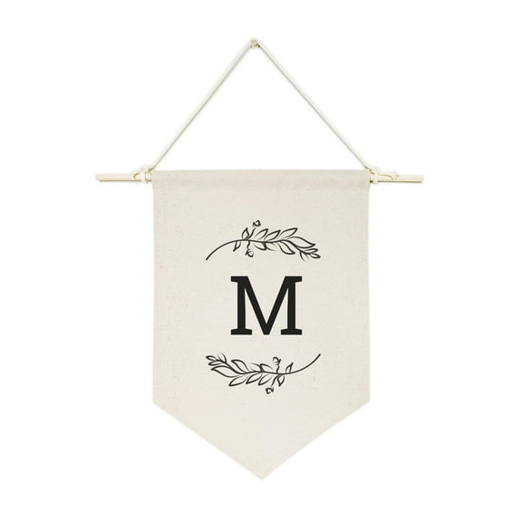 Personalized Monogram with Vine Hanging Wall Banner