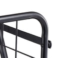 thumbnail image 4 of Shopping Cart, Folding Grocery Utility Cart with Swivel Wheels, 90 LBS Large Load Capacity, Heavy Duty Rolling Laundry Basket Butler for Laundry, Shopping, Camping, Grocery, Luggage, Black, 4 of 11