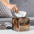 thumbnail image 4 of Kdxio Vintage Shiba Inu Art Print Tissue Box Cover,Square Decorative PU Leather Facial Paper Case Organizer Holder Dispenser for Bathroom,Night Stands,Desk,Car 5.2''X5.2''X5.2'', 4 of 6
