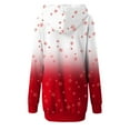 thumbnail image 4 of Chandail de Noël pour Femmes, Veste à Capuche, Mode, Imprimé de Vacances, chandail Mi-Long, Fermeture, Manches Longues, Chandail de Noël Chaud, Col Rond, Cardigan, 4 of 5