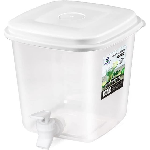 Dispensadores de bebidas, dispensador de bebidas de plástico con grifo, hervidor frío con grifo para refrigerador de frutas, dispensador de bebidas para refrigerador