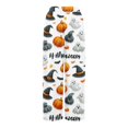 thumbnail image 5 of WTOBBY Women's Halloween Themed Elastic Waist Drawstring Pocket Pants, Loose Casual Printed Wide Leg Trousers for Seasonal Holiday Wear,White M, 5 of 6