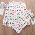 thumbnail image 4 of Pijamas familiares a juego para Navidad 2023, conjuntos para adultos y niños, tops y pantalones, conjunto de 2 piezas, pijamas navideños para mamá y yo, ropa de dormir, mono para bebé, 4 of 4