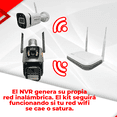 thumbnail image 3 of Kit Cámaras Vigilancia Doble Lente Movimiento Wifi Estrobo, 3 of 8