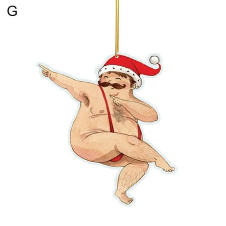 

DoubleYi Christmas Ornament Ornamental Easy to Hang Great Xmas Tree Funny Posture Hanging Pendant