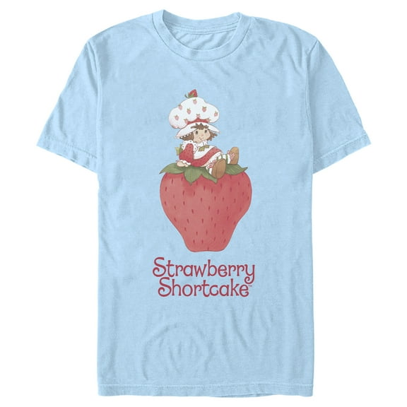 Men's Strawberry Shortcake Cutie on a Strawberry  Graphic T-Shirt