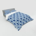 thumbnail image 2 of Ambesonne Paisley Bedding Set 4 Pcs, Flowers Ivy Leaves and Dots, Queen, Blue and White, 2 of 2
