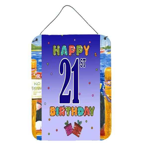 Happy 21st Birthday Wall or Door Hanging Prints