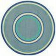 thumbnail image 2 of Joy Carpets Kid Essentials Misc Sold Color Area Rugs Ripples Round 7'7" Round Boy Blue, 2 of 2