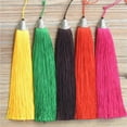 thumbnail image 6 of U8MO 17cm Alloy Metal Cap Ice Silk Tassel Trim Craft Jewelry Making DIY Accessory-10# rose red, 6 of 6