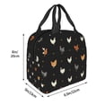 thumbnail image 3 of Fotbe Funny Chicken Bolsa Térmica con Estampado y Forro de Aluminio Grueso Bolsa de Almuerzo con Bolsillo Frontal para Hombres y Mujeres, Ideal para Trabajo, Escuela, 3 of 8