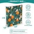 thumbnail image 3 of FORMRS 3 Ring Binder with Pockets 1.5" D-Rings Clip Board 200 Sheets Capacity, Orange Leaves, 3 of 8
