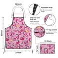 thumbnail image 3 of Strawberry Plants Fruit Dessert Milk Apron-Garden Aprons for Women with Pockets-Cotton Linen Waterproof Kitchen Cooking Gardening Aprons Adjustable for Kitchen,Cooking,BBQ and Salon 33x27 Inch, 3 of 7