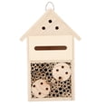 thumbnail image 2 of Sonew Wood Bee House Wooden Insect Hotels Easy To Use Insect‑Proof For Butterflies For Ladybugs For Bees, 2 of 8