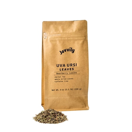 Jovvily Uva Ursi Leaves - 8Oz - Dried Whole Leaves - Bearberry Leaves - Herbal Tea