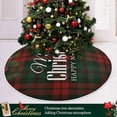 thumbnail image 6 of FMSHPON New Year Christmas Plaid Xmas Christmas Tree Skirt Stand Mat for Holiday Party Decoration Indoor Outdoor 36 inches, 6 of 6