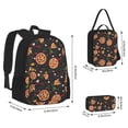 thumbnail image 2 of Balery Pizzas Mushrooms Mochila escolar 3 en 1 para niños: mochila resistente con lonchera térmica y estuche para lápices. Mochila escolar para niños y niñas., 2 of 7