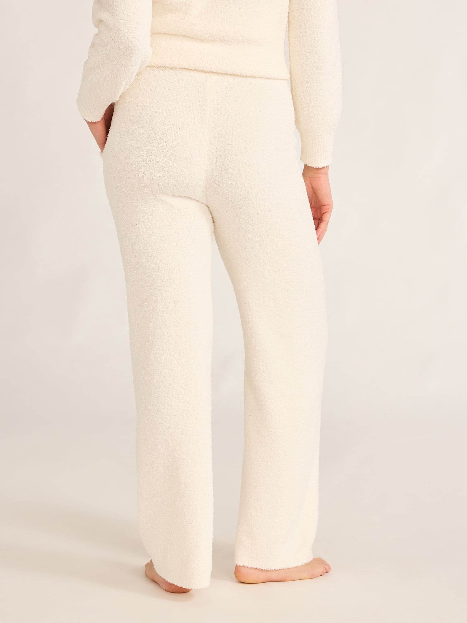 Joyspun Women's Chenille Elastic Waist Pant, Size XS - 3X