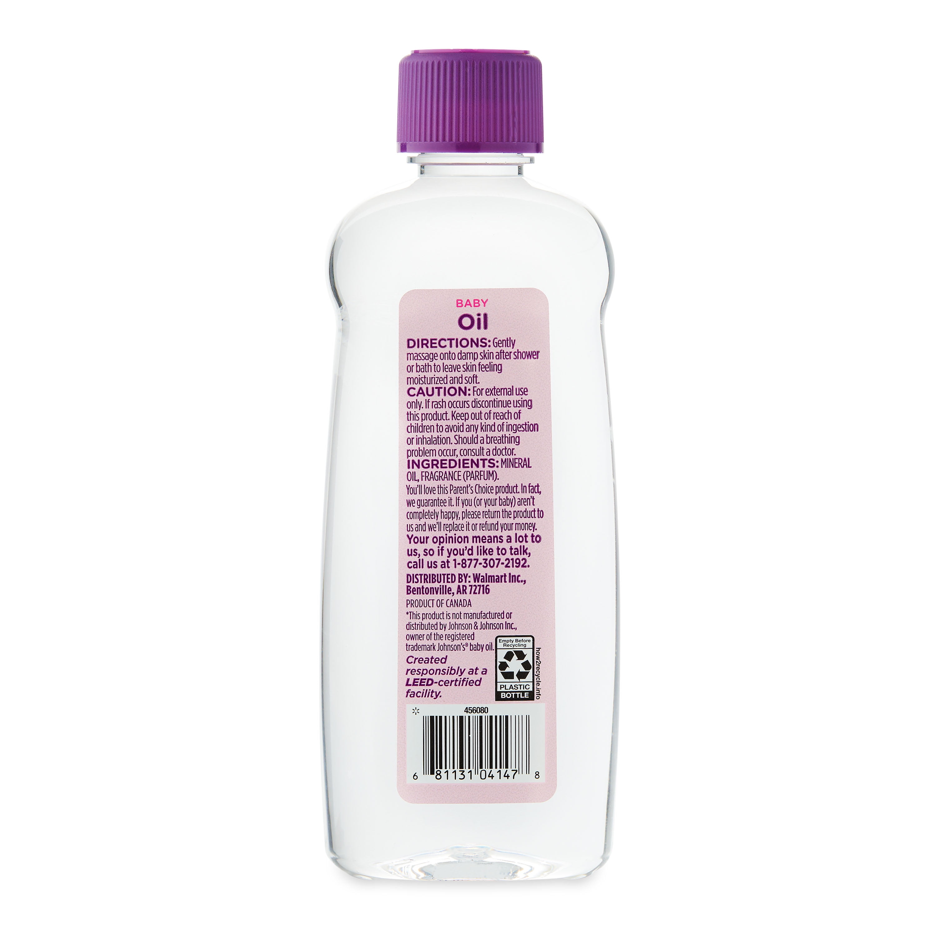 Parent's Choice Baby Oil, 14 oz