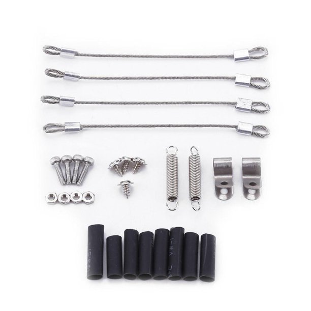 WDOplteas Juego 4 Uds. cuerdas acero para coche teledirigido para 1/10 RC Crawler TRX-4 Axial SCX10