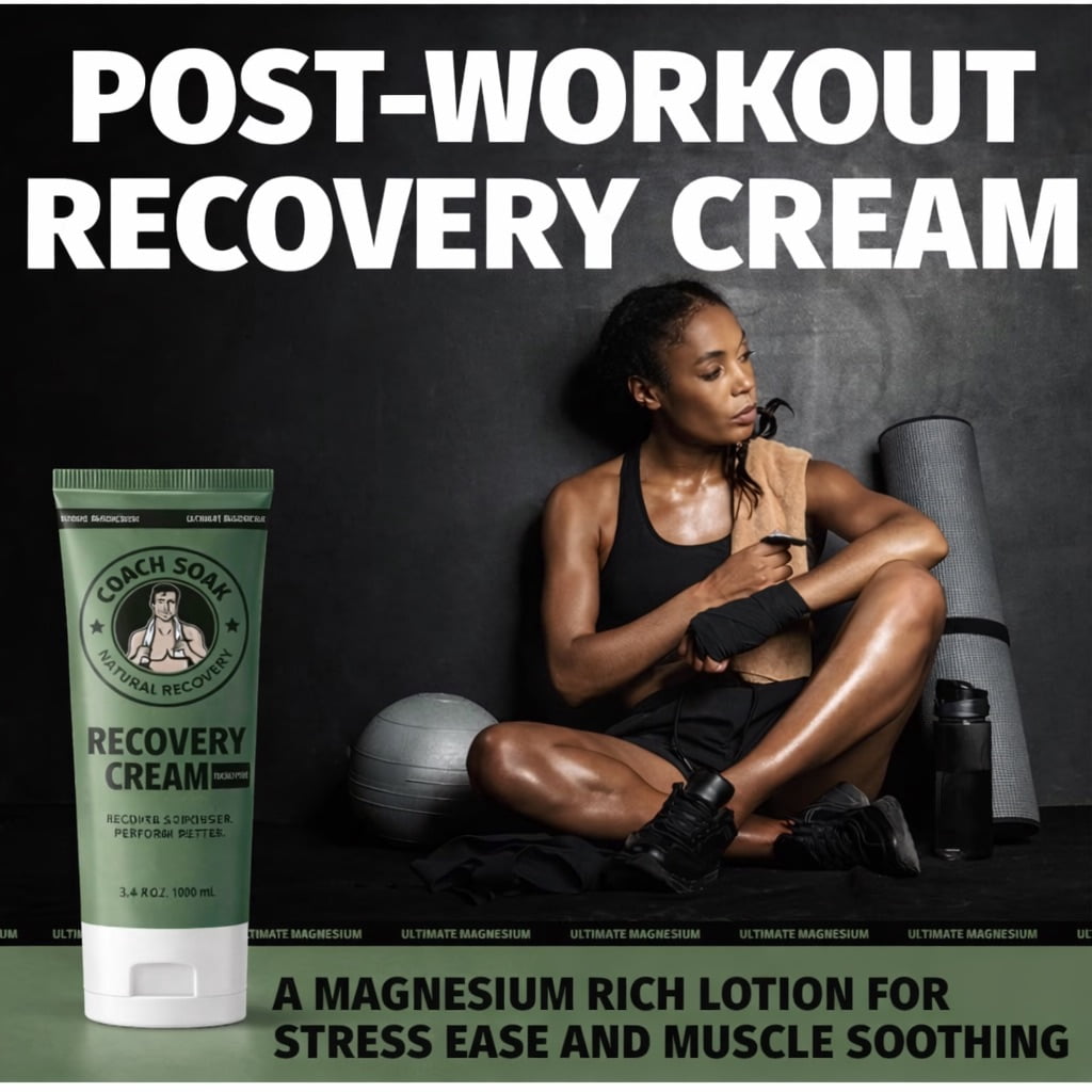 Coach Soak Eucalyptus Muscle Recovery Cream for Sore Muscle Relief and Wellness