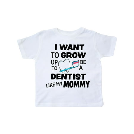 

Inktastic I Want To Grow up To Be a Dentist Like My Mommy Gift Toddler Boy or Toddler Girl T-Shirt