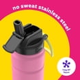 thumbnail image 2 of bubba Trailblazer Stainless Steel Water Bottle, Straw Lid Rubberized Pink, 24 fl oz., 2 of 11