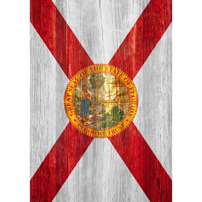 America Forever Louisiana State Flag 12.5 x 18 Inch Double Sided Outdoor  Yard Decorative USA Vintage Wood State of Louisiana Garden Flag, Made in  the USA 