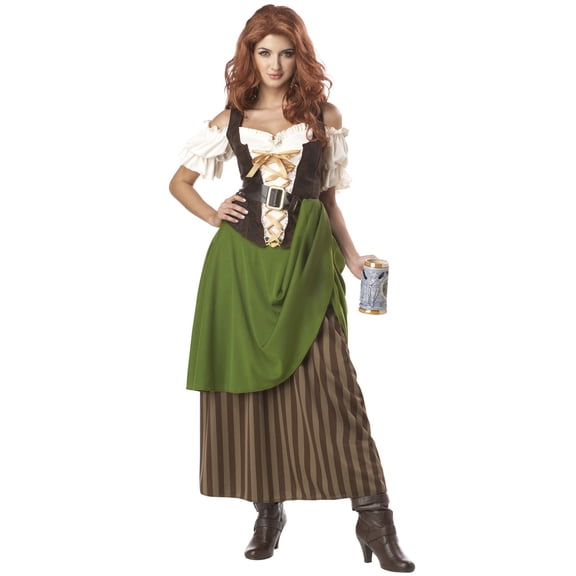 California Costumes Tavern Maiden Dress Costume Adult Large 10-12 Female