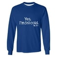 thumbnail image 4 of RYDCOT Men's Letter Graphic Tees Long Sleeve Shirts for Men Y2K Crew Neck T-Shirt Oversized Tops Streetwear Blue, 4 of 5
