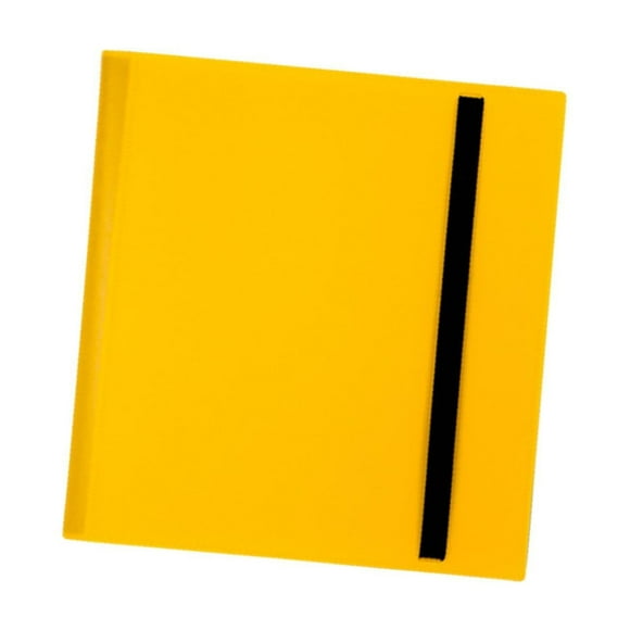 Carpeta de tarjetas, colección de tarjetas, álbum, fundas para sesiones fotográficas, diseño de correa, soporte para carpetas de tarjetas comerciales Amarillo