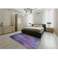 thumbnail image 4 of Ahgly Company Indoor Rectangle Patterned Crocus Purple Area Rugs, 5' x 7', 4 of 6