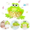 ZIOBLW Frog Bubble Machine for Baby Bath Toys, Musical Bathtub Bubble Toy Bubble Maker with Nursery Rhyme for Infant Baby Children Kids Happy Tub Time,Bubble Machine for Boys and Girls Aged 1 2 3 4