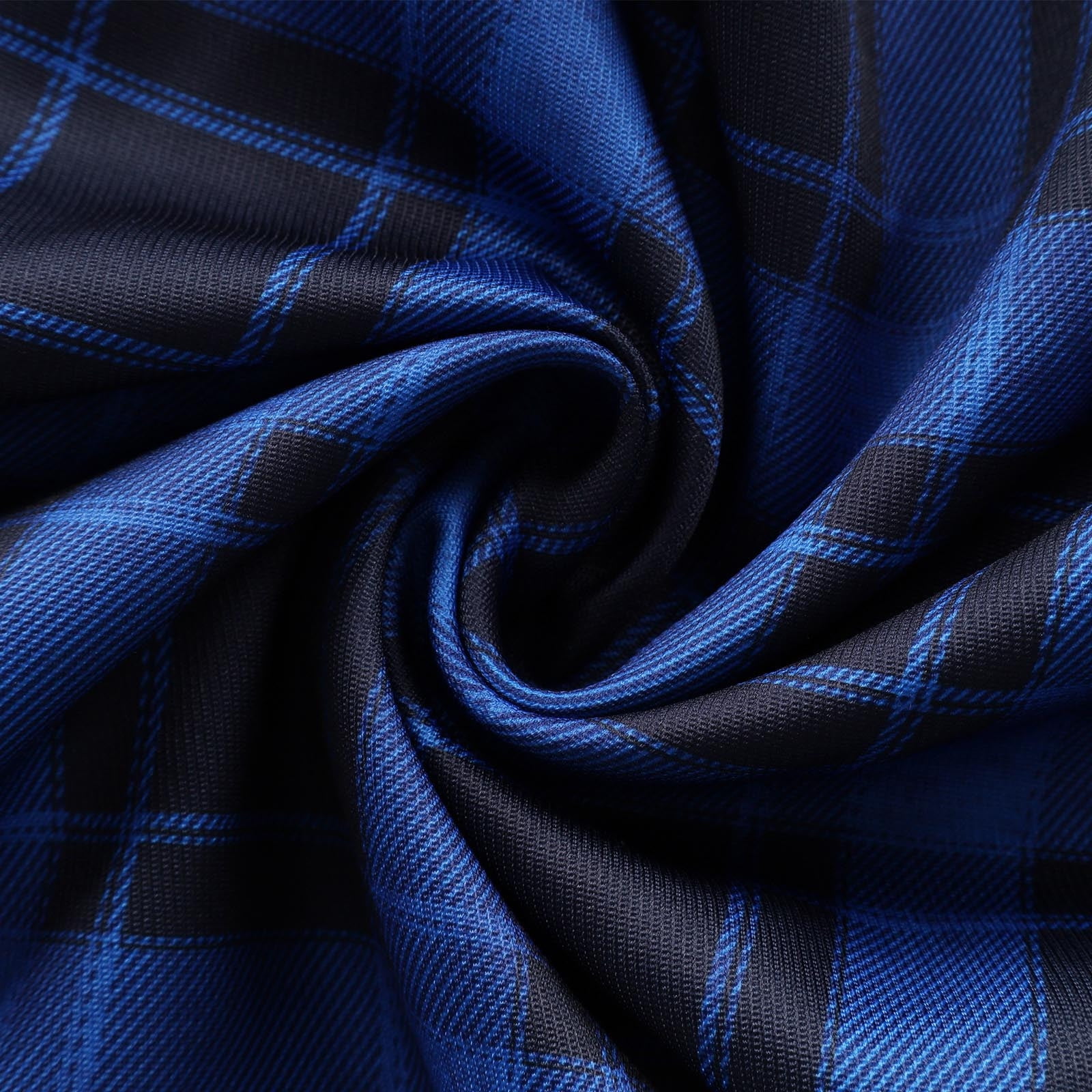 BiZtdJrK Hoodies for Men Long Sleeve Plaid Shirt Jacket Warm Quilt Lined Hooded Shackets with Button Down Winter Coat, Dark Blue, M