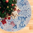 thumbnail image 5 of FMSHPON Independence Day Happy Independence Day Fireworks Xmas Christmas Tree Skirt Stand Mat for Holiday Party Decoration Indoor Outdoor 36 inches, 5 of 6