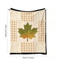 thumbnail image 3 of Wzzjkit Cozy Fall Flannel Throw Blanket – Cute Autumn Prints, Lightweight Warm Cover Blankets for Sofa, Bed, Travel & Thanksgiving Gift, 3 of 8