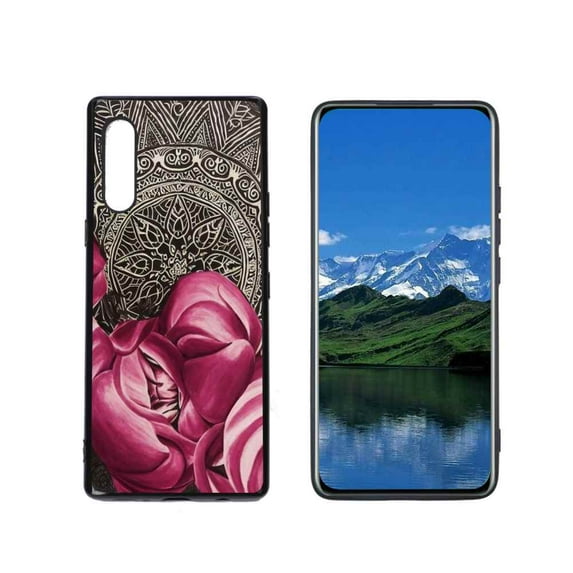 Compatible with LG Velvet 4G Phone Case, Mandala-4 Case Men Women, Flexible Silicone Shockproof Case for LG Velvet 4G