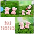 thumbnail image 2 of 24 figuras de cerdito en miniatura, micropaisajes, estatuas de cerdito., 2 of 8