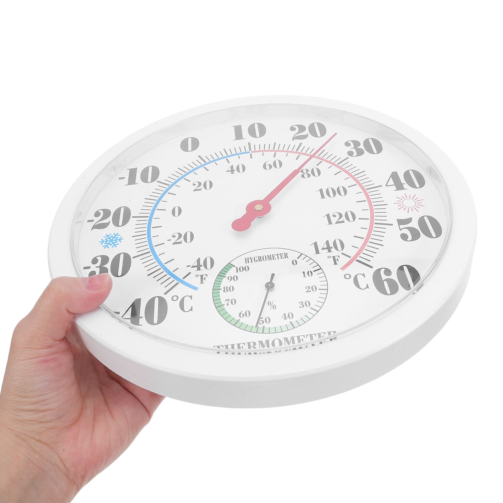 HONMEET Digital Wall Thermometer and Hygrometer for Indoor Use, Temperature and Humidity Monitor