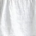 thumbnail image 5 of Morrtic Women's Eyelet Spliced 2 Piece Solid Color Set – Round Neck Half Sleeve Blouse & Wide-Leg Pants, Summer Casual Outfit White，M, 5 of 6