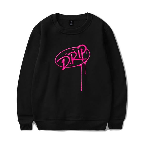 Kpop Babymonster Drip Crewneck Sweatshirts Hello Monsters World Tour Merch Unisex Long Sleeve Tee