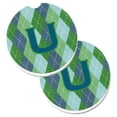 thumbnail image 1 of Carolines Treasures CJ1020-UCARC Initiale U Monogramme Bleu Argoyle Ensemble de 2 Porte-Gobelet Voiture Coaster, 1 of 1