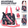 thumbnail image 3 of Waterproof Pickleball Paddle Bag for Men and Women, Large Capacity Tennis Bag with Adjustable Shoulder Strap and Zippered Paddle Compartment,M2, 3 of 7