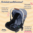 thumbnail image 4 of Carriola 4 En 1 Georgina LX | Reversible | Portabebé Ibaby azul, 4 of 10