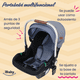 thumbnail image 4 of Carriola 4 En 1 Georgina LX | Reversible | Portabebé Ibaby azul, 4 of 10