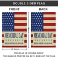 thumbnail image 4 of Memorial Day Garden Flag Yard Flag Double Sided Vertical Outdoor Decor Remember and Honor Our Heroes American Flags 12.5 X 18 Inch, 4 of 4